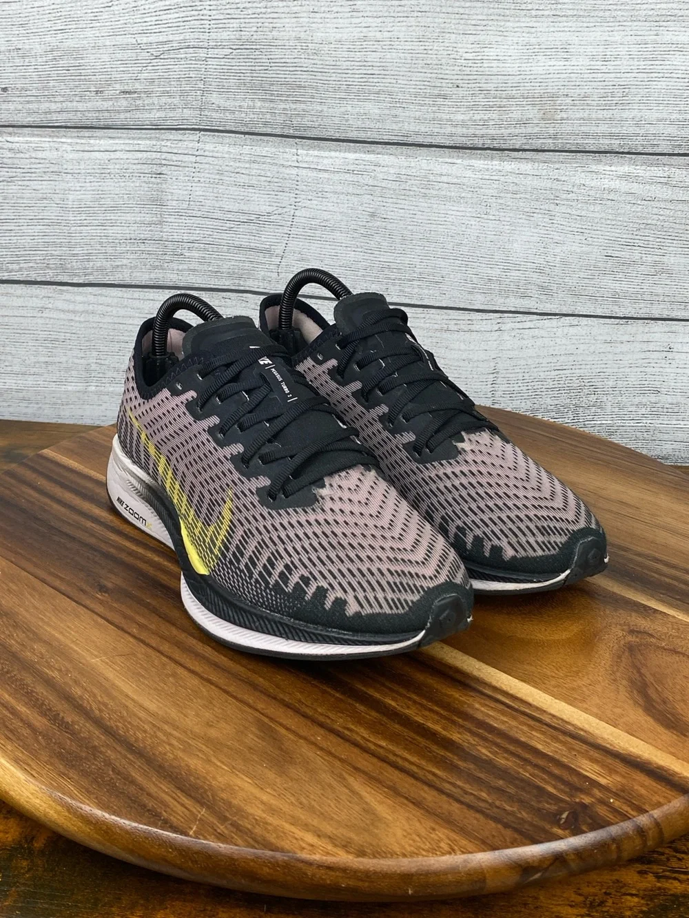Nike Pegasus Turbo 2 Black Plum Gold Running Shoe AT8242-007 Women’s Size 8.5